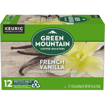 Green Mountain Coffee Roasters French Vanilla Keurig Single-Serve K-Cup Pods, Light Roast Coffee, 12 Count