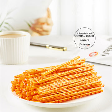 Spicy Strips - Spicy Gluten Latiao, Chinese Special Casual Snack Food, Made From Wheat/Chili/Spice, Low Sugar And Low Calories,