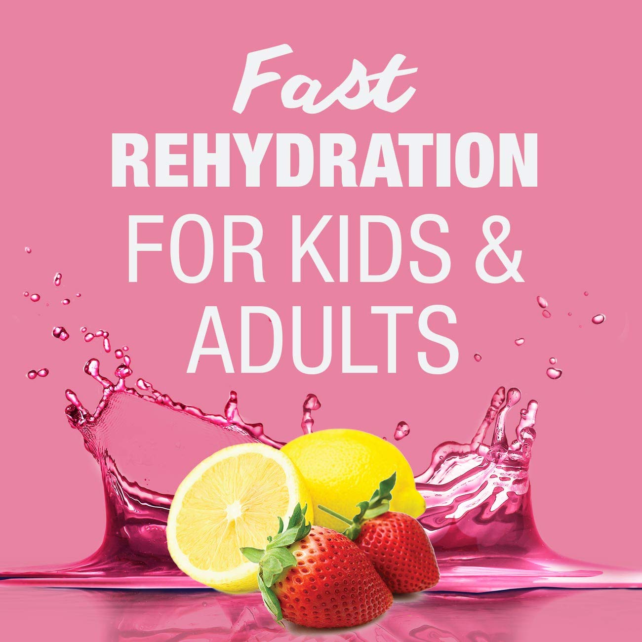 Pedialyte Advancedcare Electrolyte Solution With Preactiv Prebiotics, Hydration Drink, Strawberry Lemonade, 1 Liter, 4 Count (Pa