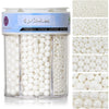 Sprinkles for Cake Decorating, 11Oz White Pearl Sprinkles 6 Sizes Mix for Cake Cupcake Ice Cream Donuts Cookie Baking Toppings