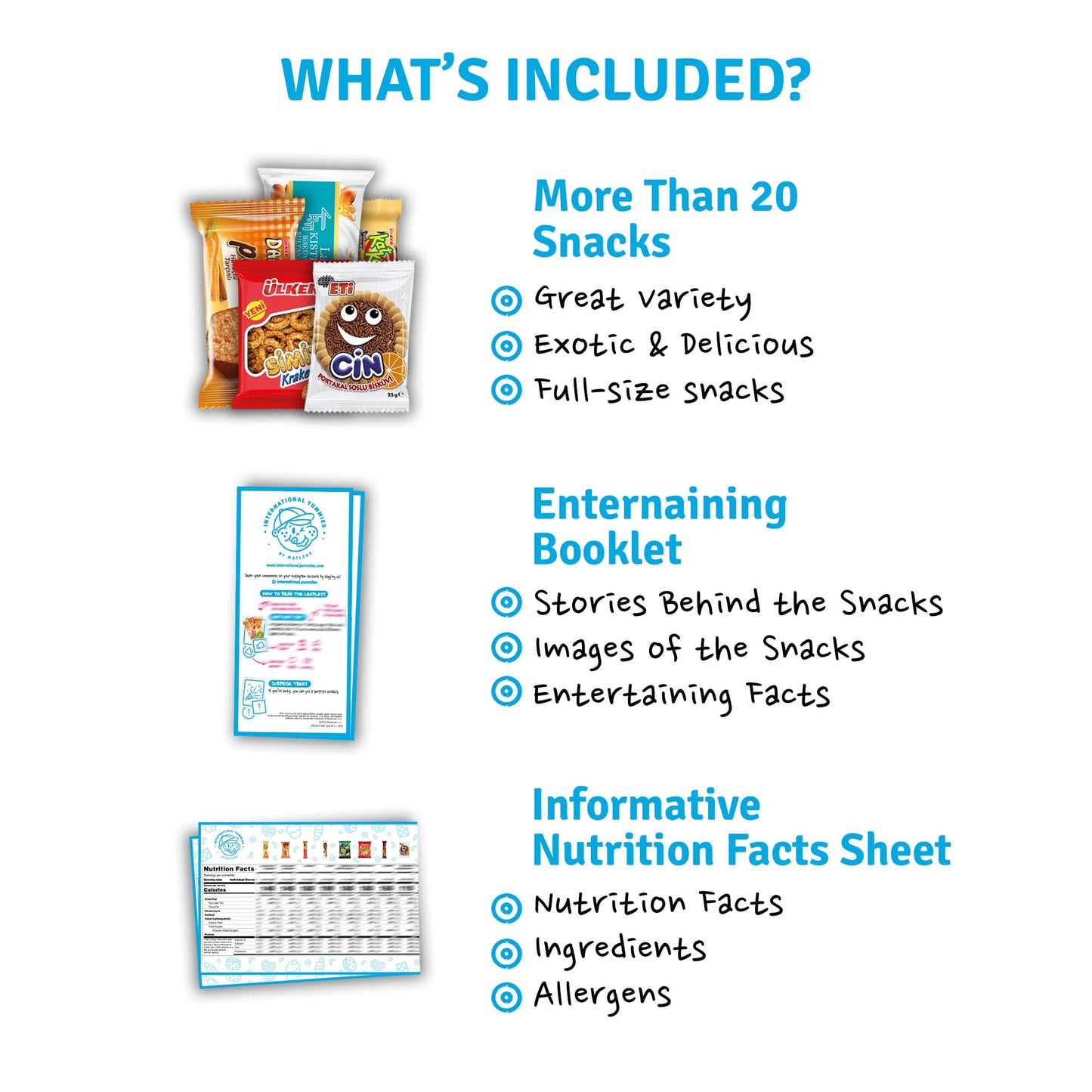 Maxi International Snack Box | Premium Exotic Foreign Snacks | Unique Snack Food Gifts Included | Blue Cosmic Space Theme | Cand