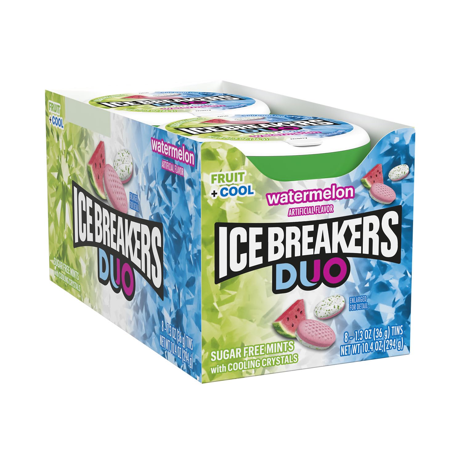 IceBreakers Duo Fruit + Cool Mints, Watermelon, 8 X 42 g