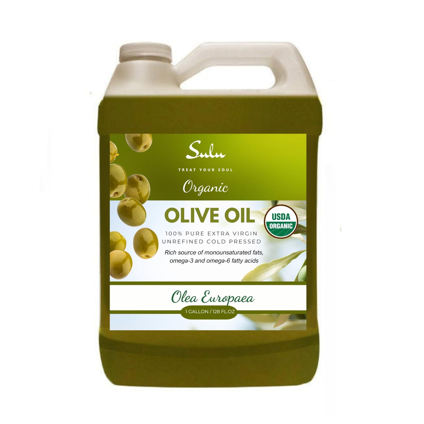 USDA Organic Extra Virgin Cold Pressed Olive Oil (128 fl.oz)