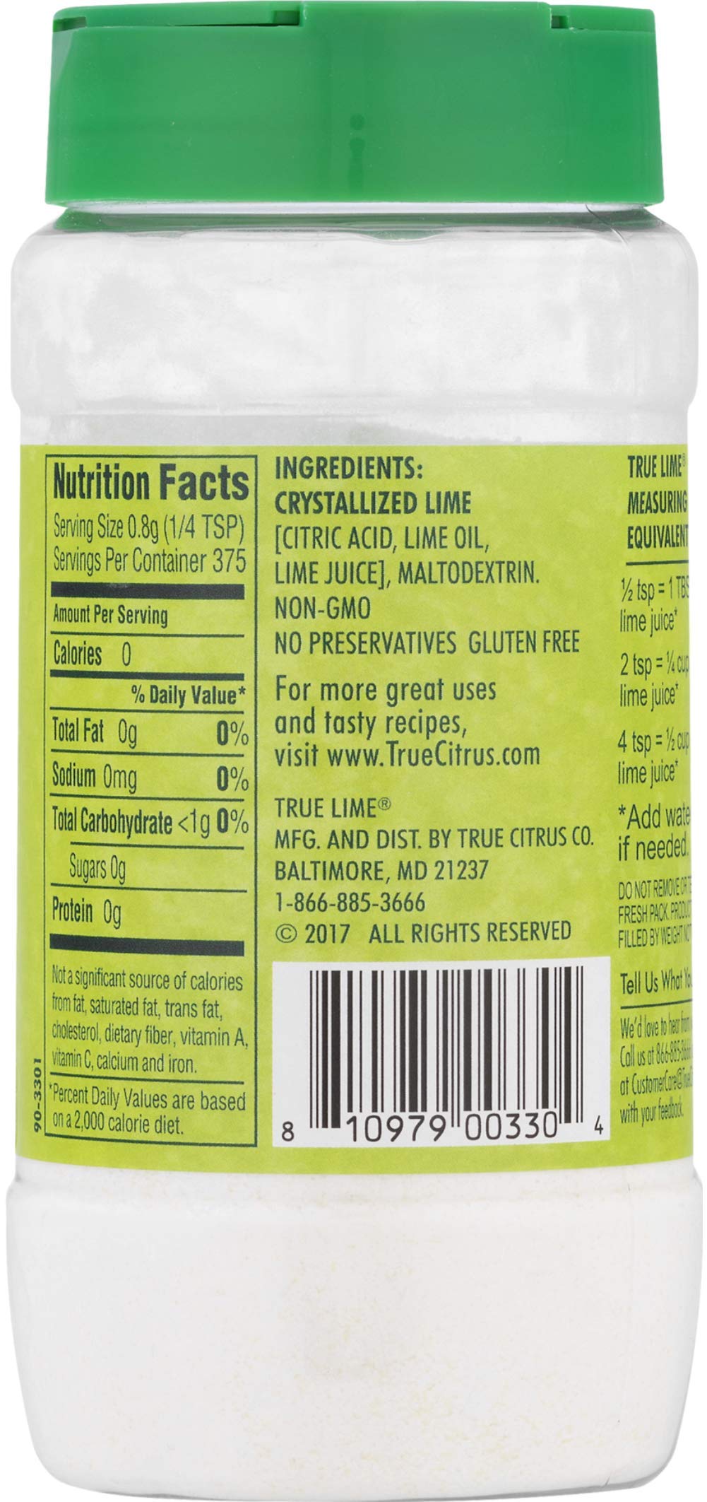 True Lemon Two Pack - Lemon Shaker And Lime Shaker - 10.6 Oz