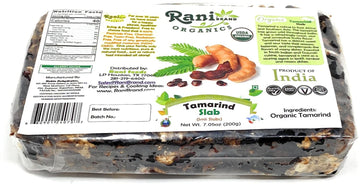 Rani Organic Tamarind Slabs (Imli Slabs) 7oz (200g) ~ All Natural | No added sugar | Vegan | Gluten Free | NON-GMO | Indian Orig