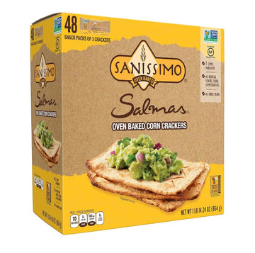 Salmas Tostadas de Ma  z Horneadas 48 pzas de 18 g (Salmas Oven Baked Corn Crackers)