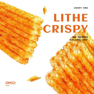 Spicy Strips - (Crispy)(Lime Flavor) Spicy Gluten Latiao, Chinese Special Casual Snack Food, Made From Wheat/Chili/Spice, Low Su