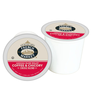 French Market Coffee & Chicory Medium-Dark Roast Single Serve Coffee Pods, 12Ct Box (Pack Of 1)