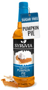 Syruvia Sugar-Free Pumpkin Pie Syrup - 25.4 fl oz. Premium Coffee Flavoring Syrup. 0 Calories, Kosher, and Gluten-Free. Ideal fo