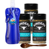Candy Freezer Kinder’s Rub BBQ Spice with Garlic & Herbs, Pack of 3, 5.1 oz Each, Includes Collapsible Bottle & Wooden Spoon