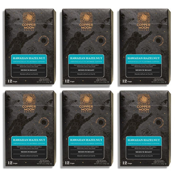 Copper Moon Hawaiian Hazelnut Coffee Pods for Keurig K-Cup malt-inspired 72 Count