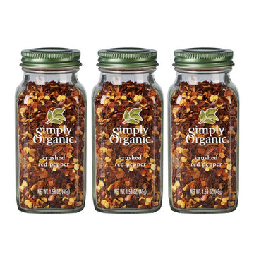 Simply Organic Crushed Rep Pepper | Certified Organic | 1.59 Oz. (3 Pack)