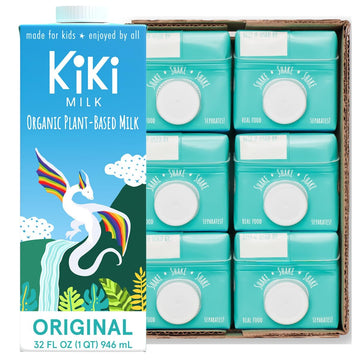 Kiki Milk Plant Based Milk - Organic Original Kiki Milk - Calcium & Magnesium Source - Gluten Free, Gum Free, Gmo Free, Dairy Fr