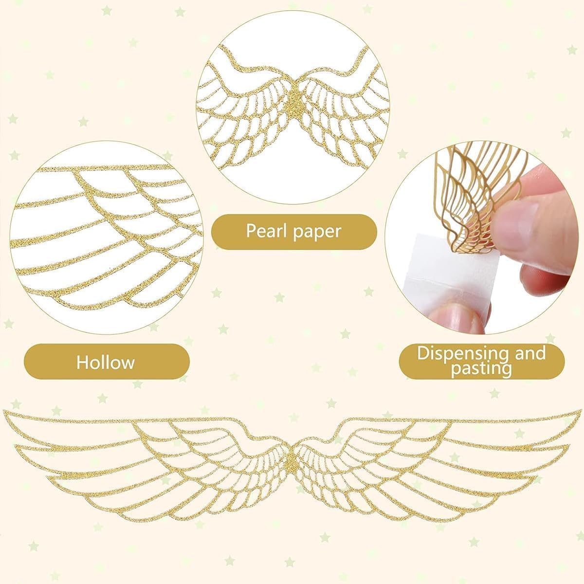 103 Pcs Wizard Party Chocolate Decoration, With 3 Pcs Gold Goal Posts, 50Pcs Golden Wings Chocolate Wafer Cupcake Toppers With 5