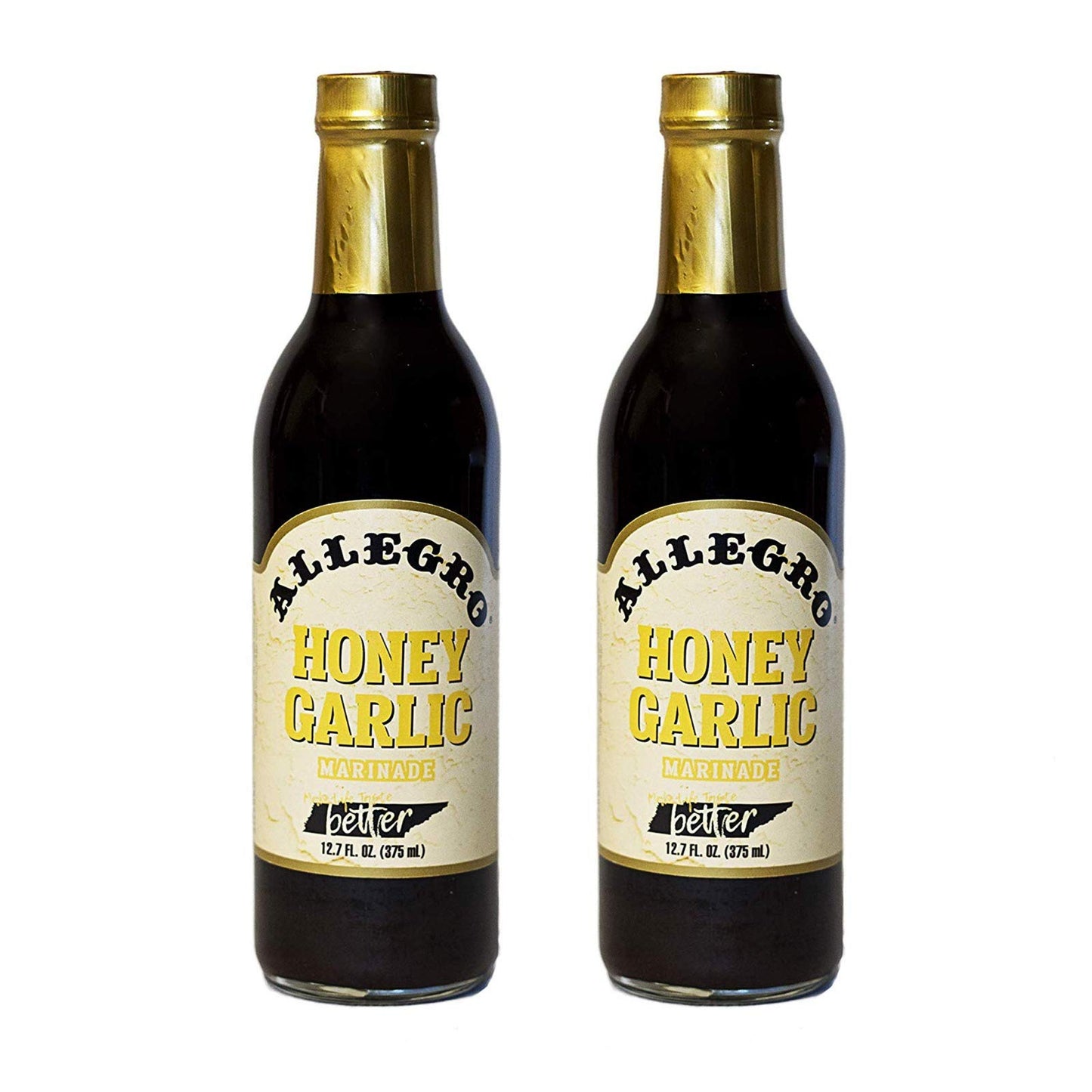 Allegro Marinade Honey Garlic - Perfect for Meat & Veggies, 12.7 Fl Oz (Pack of 2)