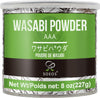 Soeos Wasabi Powder, Premium for Sushi & Sashimi, 8oz (227g), Green