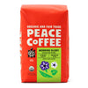 Peace Coffee Morning Glory Signature Blend | 20 Oz Whole Bean Light Roast | Organic Fair Trade | Smooth, Mild Flavor | Shade Grown, Fresh Roasted