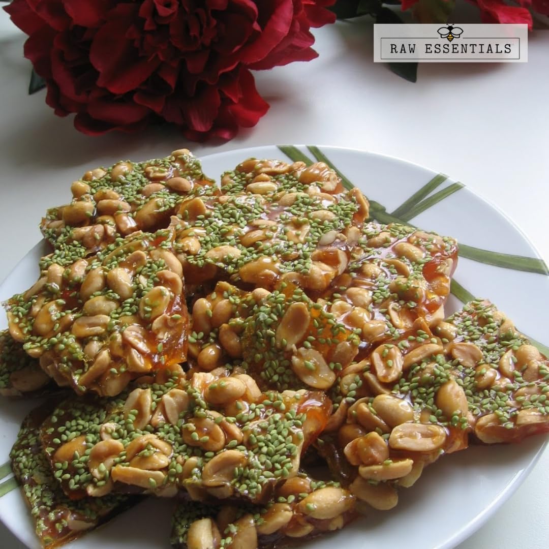 Raw Essentials Wasabi Sesame Seeds - Bold, Nutty Flavor With A Spicy Kick For Sushi, Stir-Fries, Salads, And More -Non-Gmo, Vega