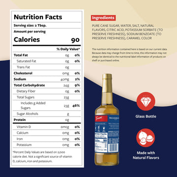 Torani Coffee Syrup, Macadamia Nut Flavoring For Drinks, Glass Bottle With Pump Included, 25.4 Fl Oz