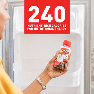 BOOST Original Ready to Drink Nutritional Drinks, Rich Chocolate, 8 Fl Oz Bottles, Pack of 24