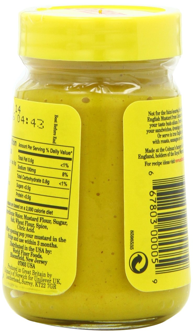 Colman'S Original English Prepared Mustard, 3.53-Ounce Jars (Pack Of 6)