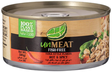 Unmeat Fish-Free Tuna Flakes In Oil, Hot & Spicy
