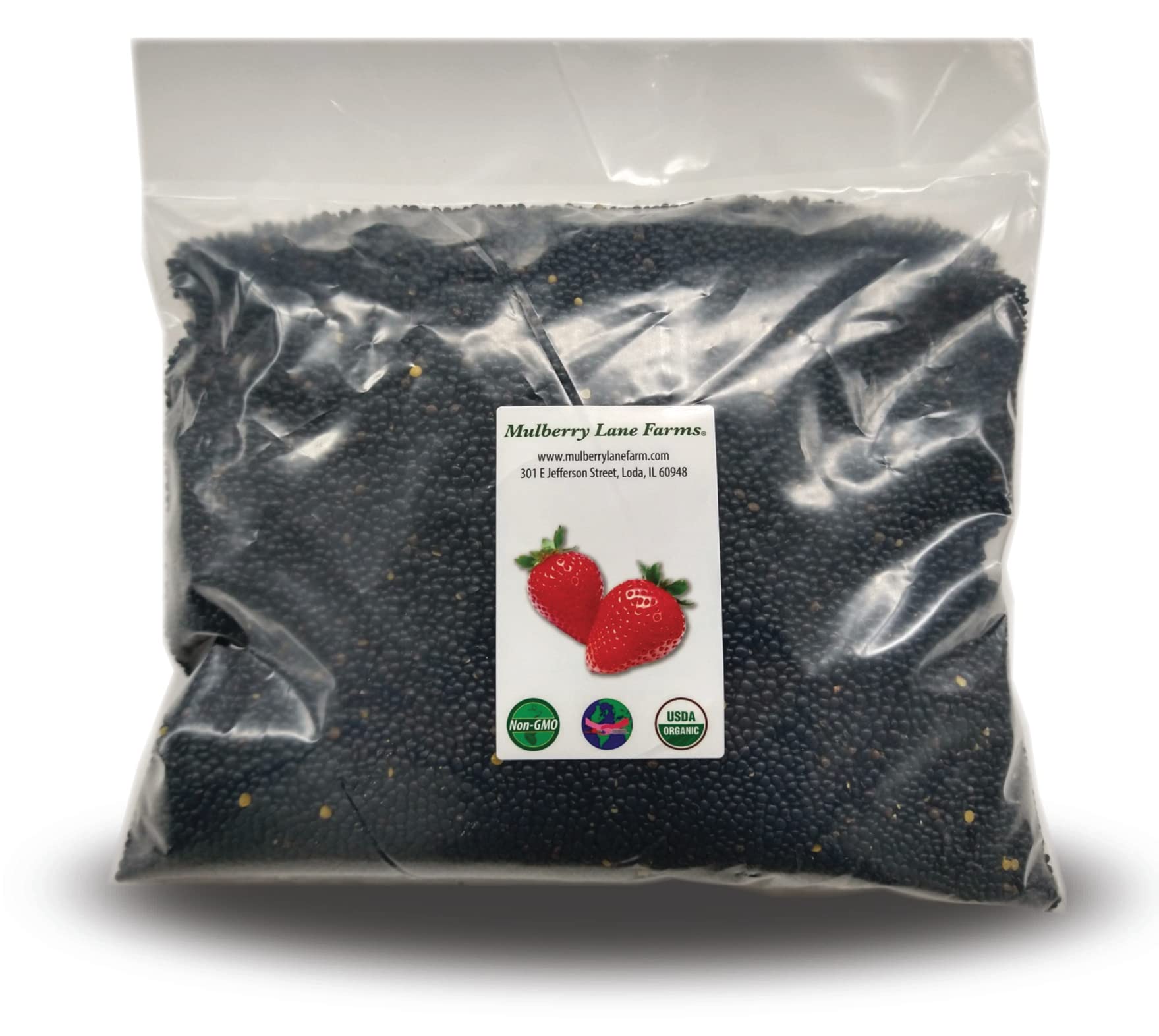 Black Beluga Lentils 5 Pounds Whole Usda Certified Organic, Non-Gmo Bulk, Product Of Usa, Mulberry Lane Farms