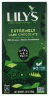 LILYS CHOCOLATE Extremely Dark Chocolate Bar, 2.8 OZ