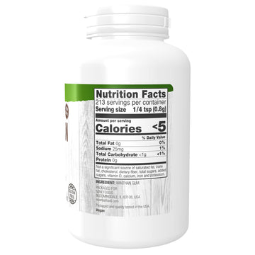 NOW Foods, Xanthan Gum Pure Powder, Kosher and Gluten-Free Natural Thickener, 6-Ounce