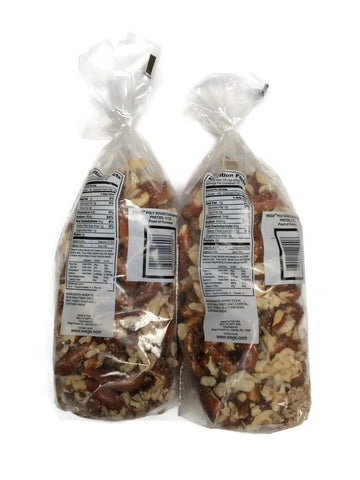 Wege Sourdough Broken Pretzels, 15 Oz Bags, Pack of 2 - Crunchy Snack Treats