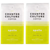 Counter Culture Coffee - Fresh Roasted Certified Organic Whole Bean Coffee (Kosher) (Apollo Double Pack)