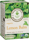 Traditional Medicinals Tea, Organic Lemon Balm, Calms Nerves & Supports Digestion, 16 Tea Bags
