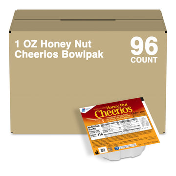Honey Nut Cheerios Cereal Single Serve Bowl, 1 Oz (Pack Of 96)