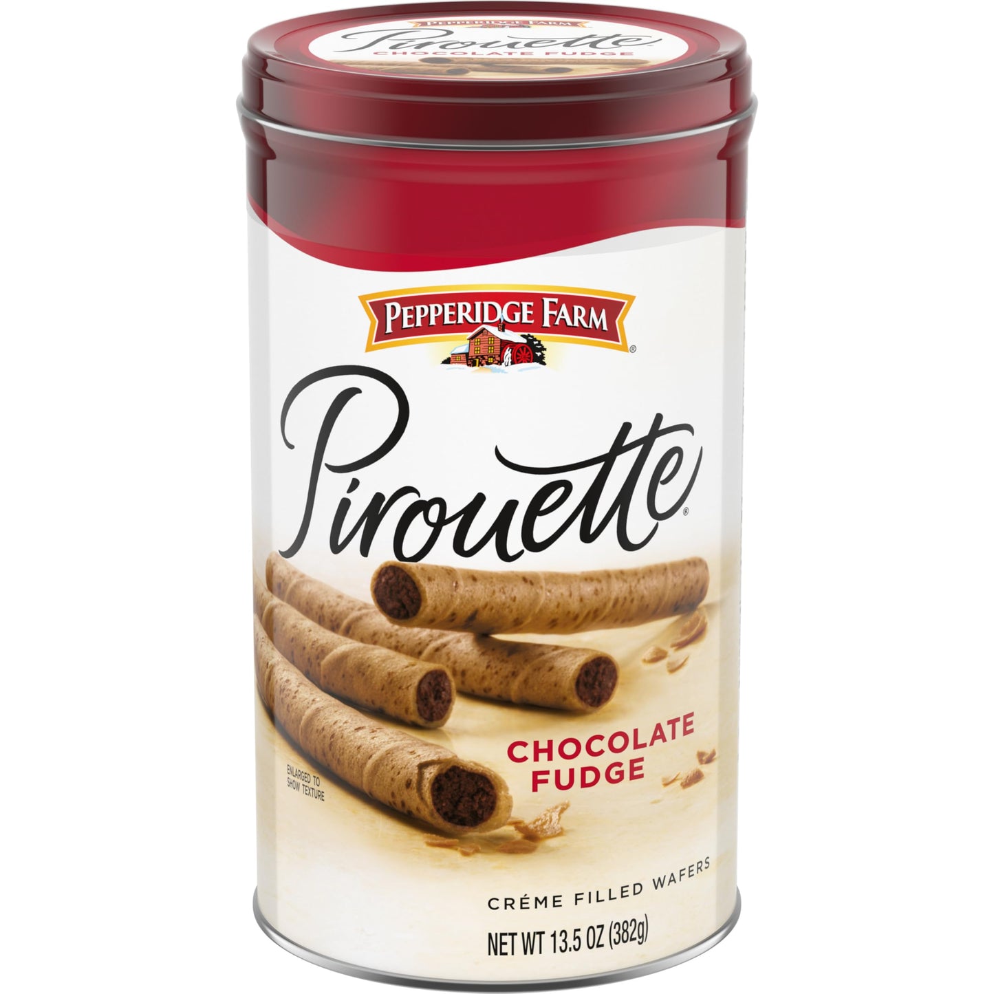 Pepperidge Farm Pirouette Cookies, Chocolate Fudge Cr me Filled Wafers, 13.5 Oz Tin