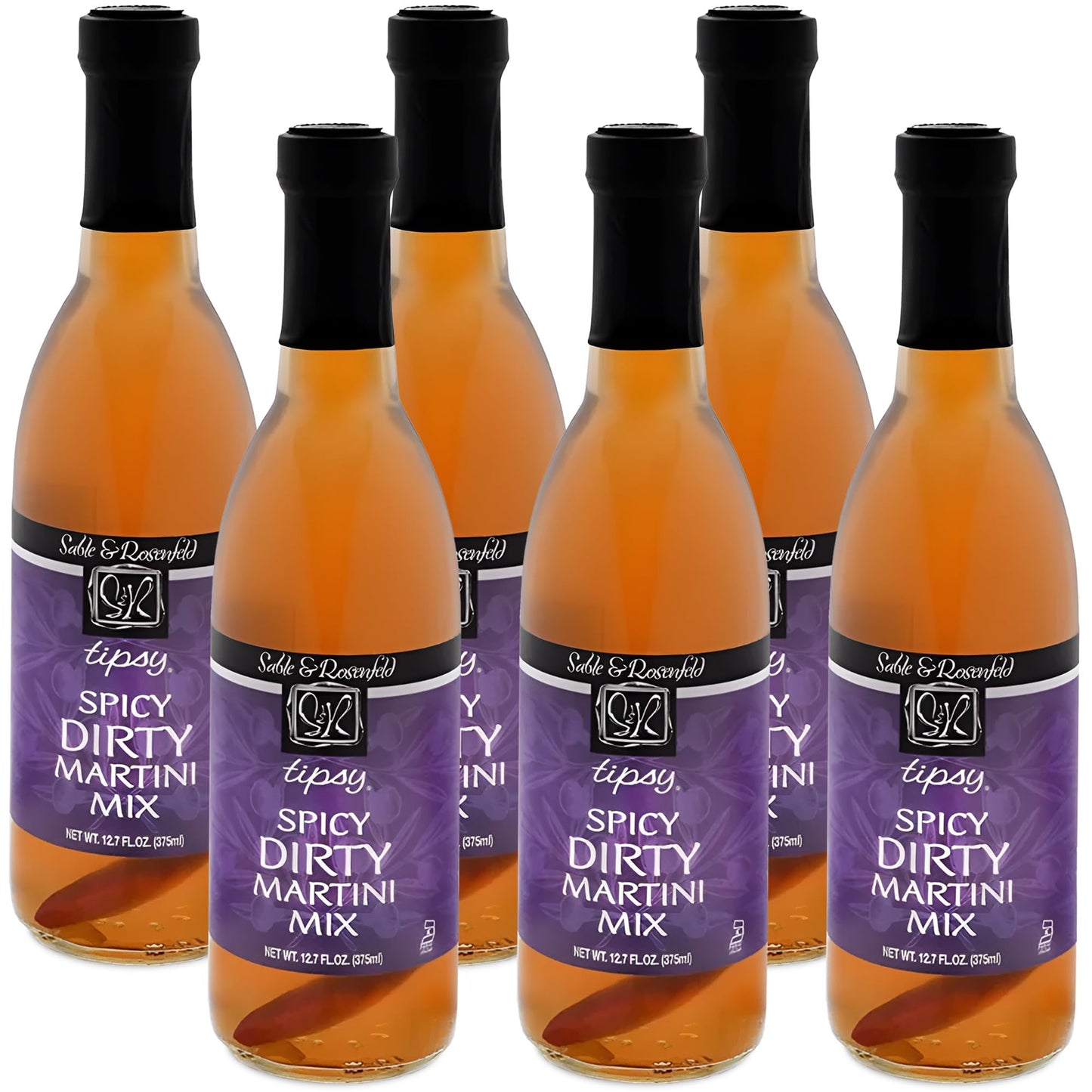 Sable And Rosenfeld Tipsy Spicy Dirty Beverage-Style Mix 12.7 Fluid Ounce - 6 Per Case.
