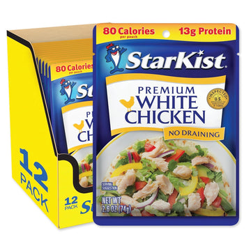 Starkist Premium White Chicken - 2.6 Oz Pouch (Pack Of 12)