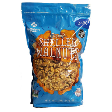 Member's Mark Natural Shelled Walnuts (3 Pounds), 2 Pack