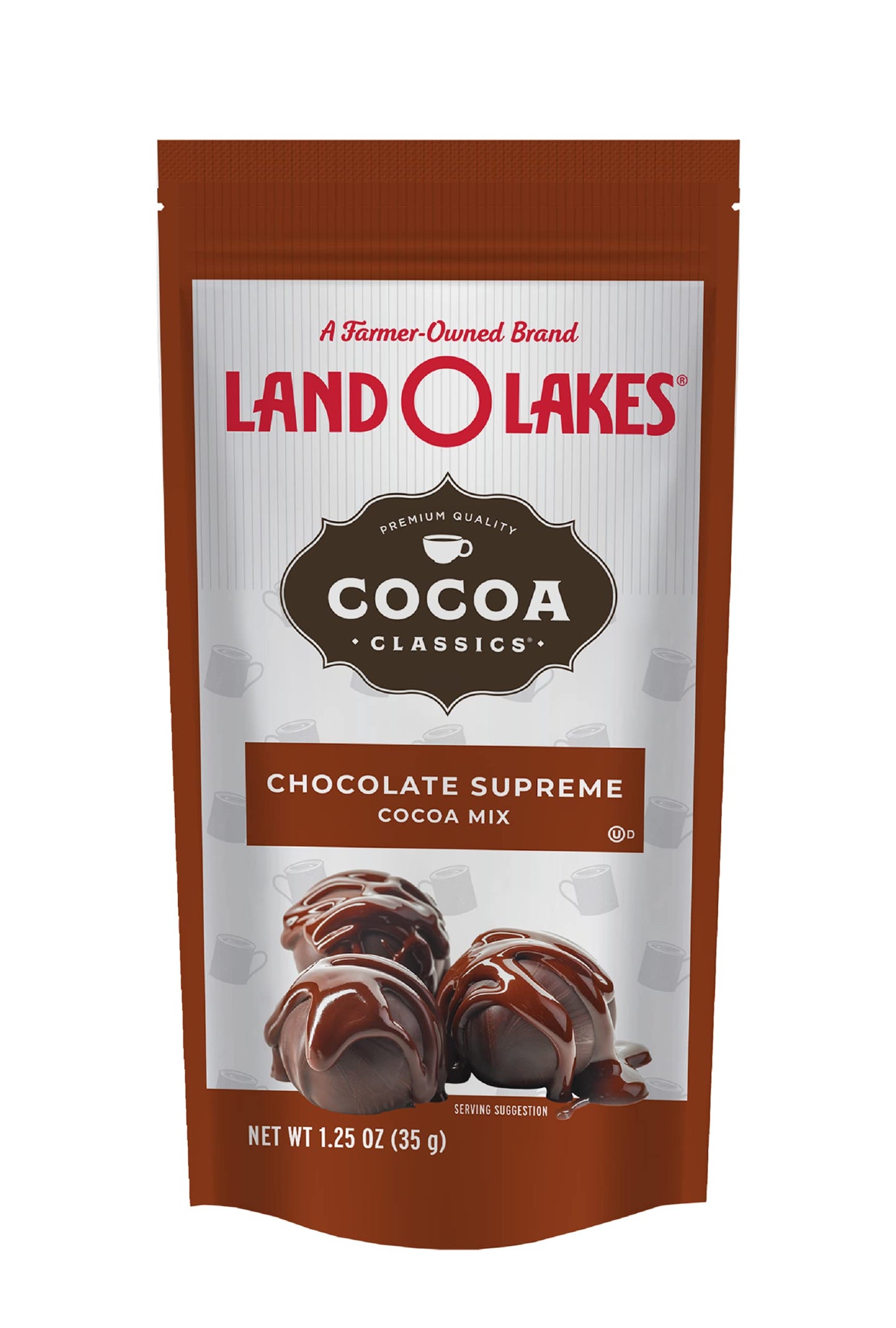 Land O Lakes Cocoa Classics, Chocolate Supreme Hot Cocoa Mix, 1.25-Ounce Packets (Pack Of 36)