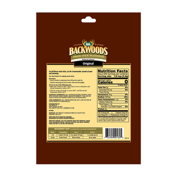 LEM Backwoods Snack Stick Seasoning, Reduced Sodium, 15.6 Ounce Packet, Seasons Up to 20 Pounds of Meat, Model 9162