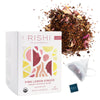Rishi Tea Pink Lemon Ginger Herbal Tea - Organic Caffeine Free Sachet Bags Tangy & Naturally Sweet Botanical Blend Enjoy Hot Or Iced - 15 Count (Pack Of 1)