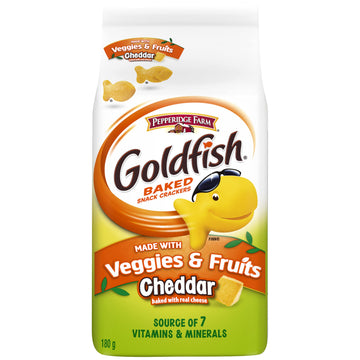 Pepperidge Farm Goldfish, Veggies & Fruits Crackers, 180g/6.1oz, Imported from Canada)