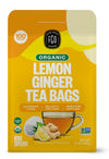 Fgo Organic Lemon Ginger Tea, Eco-Conscious Tea Bags, 100 Count, Packaging May Vary (Pack Of 1)