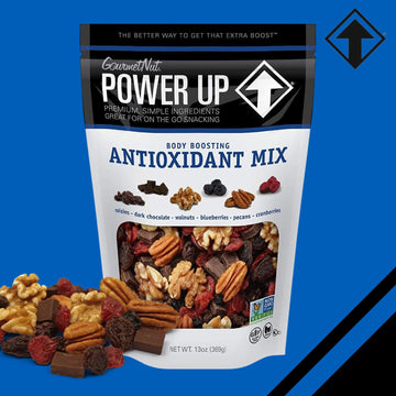 Power Up Gourmet Nut Trail Mix, 100% Natural, Antioxidant Boost, 14oz
