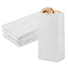 Mt Product White Paper Bags - 8 Lbs. Capacity, Multipurpose Grocery Bags - Disposable Paper Lunch Bags Perfect For Shopping, Sto