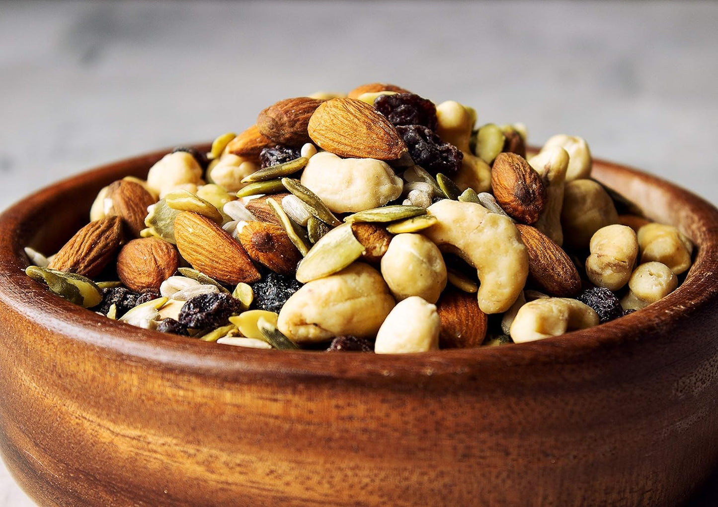 Organic Raw Seeds, Nuts and Raisins Mix, 8 Pounds - Raw and Non-GMO Trail Mix Contains Walnuts, Almonds, Cashews, Hazelnuts, and