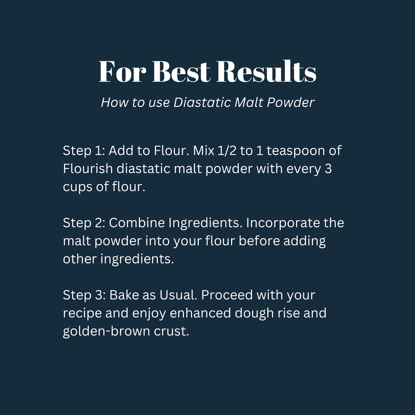 Flourish Millworks Diastatic Malt Powder - 8Oz - Premium Baking Enhancer & Dough Improver - The Baker'S Best-Kept Secret For Per