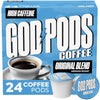 GOD PODS COFFEE High Caffeine Medium Roast K Cups Original Blend Focus and Energy Single Serve Coffee Pods 24 Count