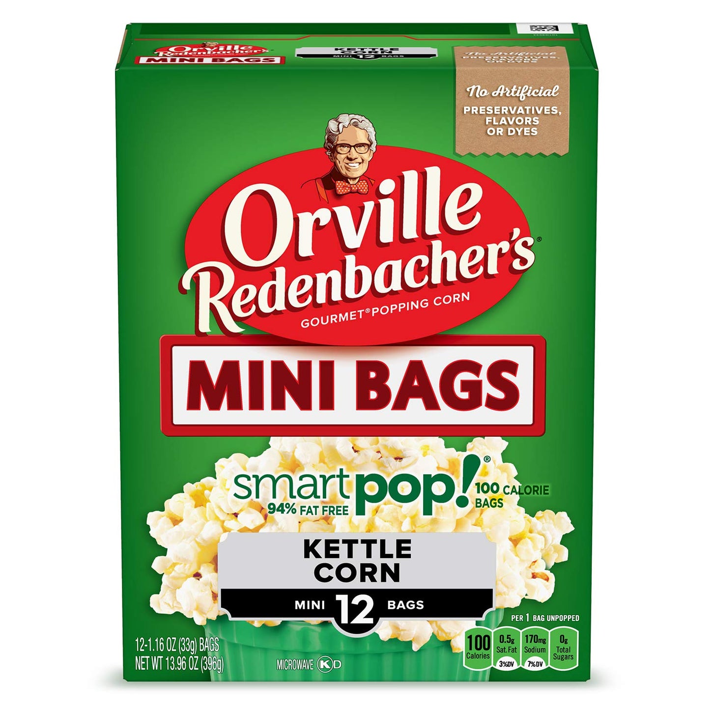 Orville Redenbacher S Smartpop! Kettle Corn Popcorn 1.16 Ounce Single Serve Bag