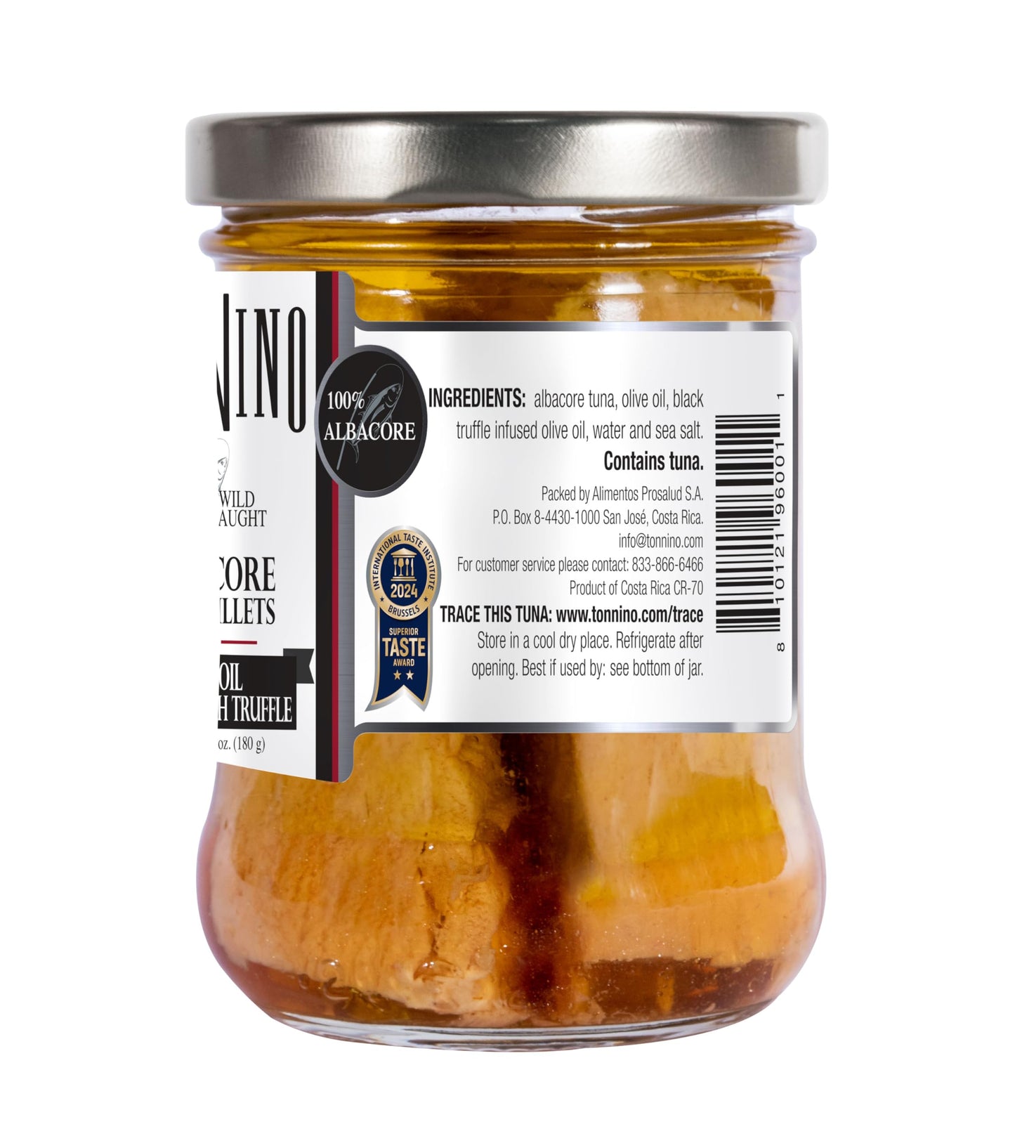 Tonnino Tuna Fish Albacore - Olive Oil In Truffle - Pack Of 6 - Alternative To Salmon - Protein Snacks - Ready To Eat Meals