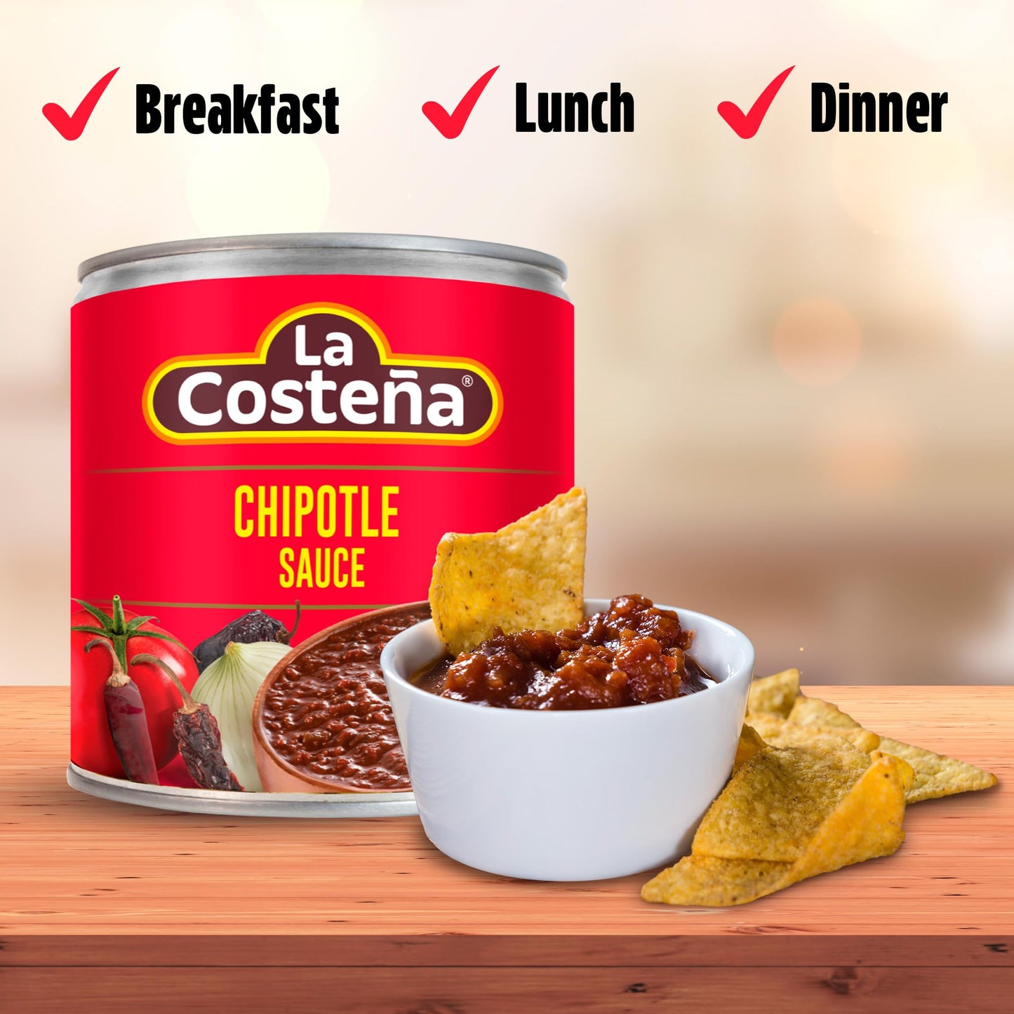 La Costea Chipotle Salsa - Spicy Salsa Made with Chipotle Peppers for Mexican Food, Enchilada Sauce, Adobo Sauce, Fajita Seasoni